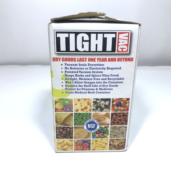 Tight Vac Vacuum Sealed Container for Coffee Tea Herbs Snacks 6 oz - Picture 11 of 12